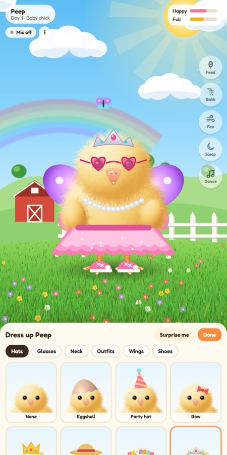 Dressing up Peep